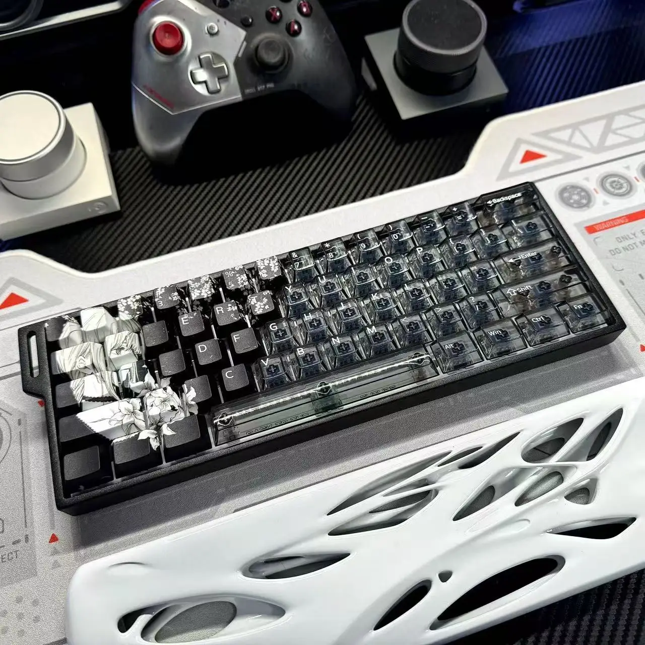 150 キーマキマアニメキーキャップ PBT PC キーキャップ Chreey キーキャップ半透明キーキャップ染料サブメカニカルキーボードキャップ 64/68/71/108 用