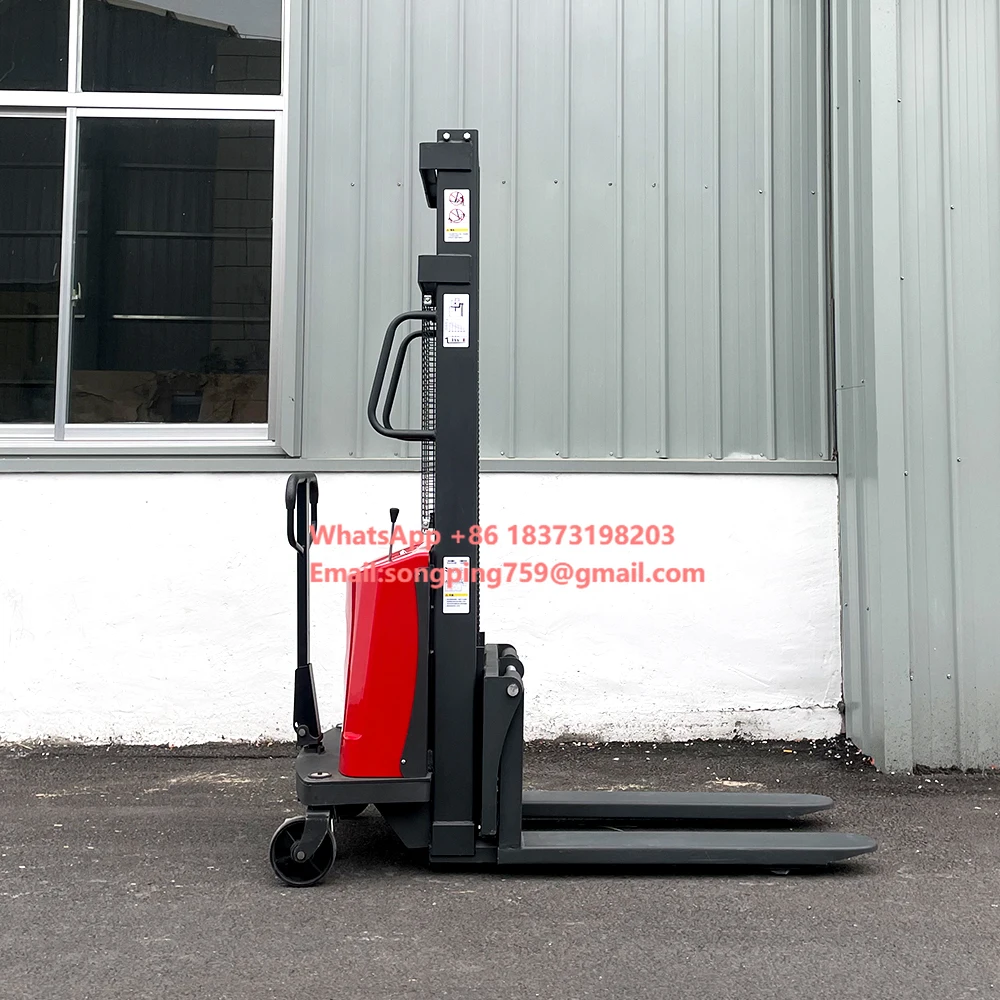 

Electric Pallet Forklift with 1.5 Tons of Battery Power, Lifting 5m Semi Electric Stacker Crane