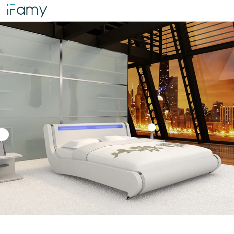 Hot Sell Led Beds Best Modern Indoor Bedroom Sets Villa Hotel Bed Room Project Home Led Lighting