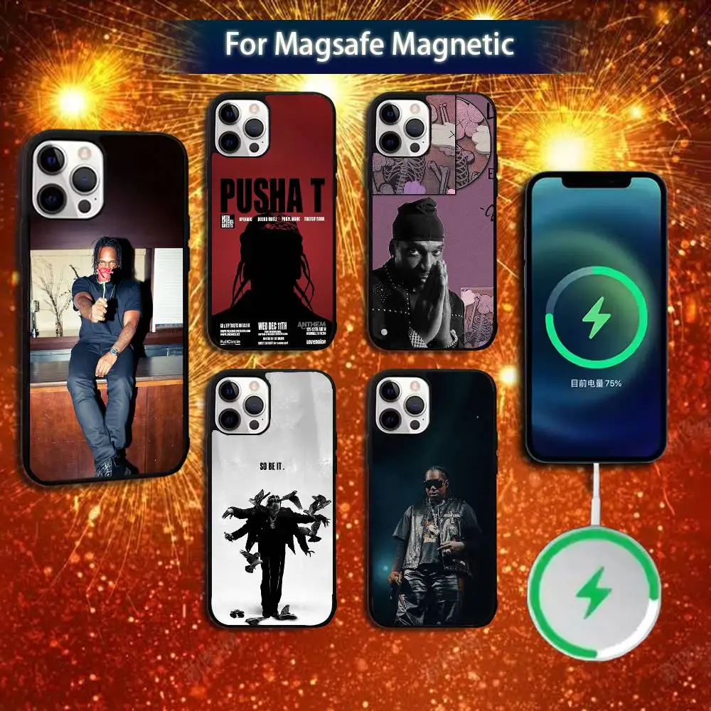

P-Pusha-AS T Phone Case For iPhone 17,16,15,14,13,12,11,Pro,Max,Plus,Mini,Magsafe,Magnetic Wireless Charging Case