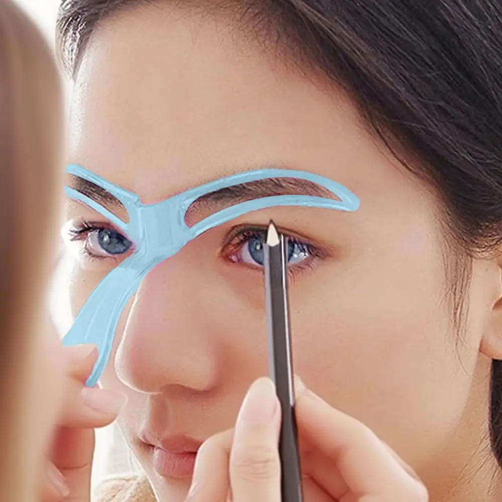 1/2/4/6 pezzi stencil per sopracciglia modello per sopracciglia con manico guida per mappatura delle sopracciglia carta ausiliaria riutilizzabile strumenti per modellare le sopracciglia veloci