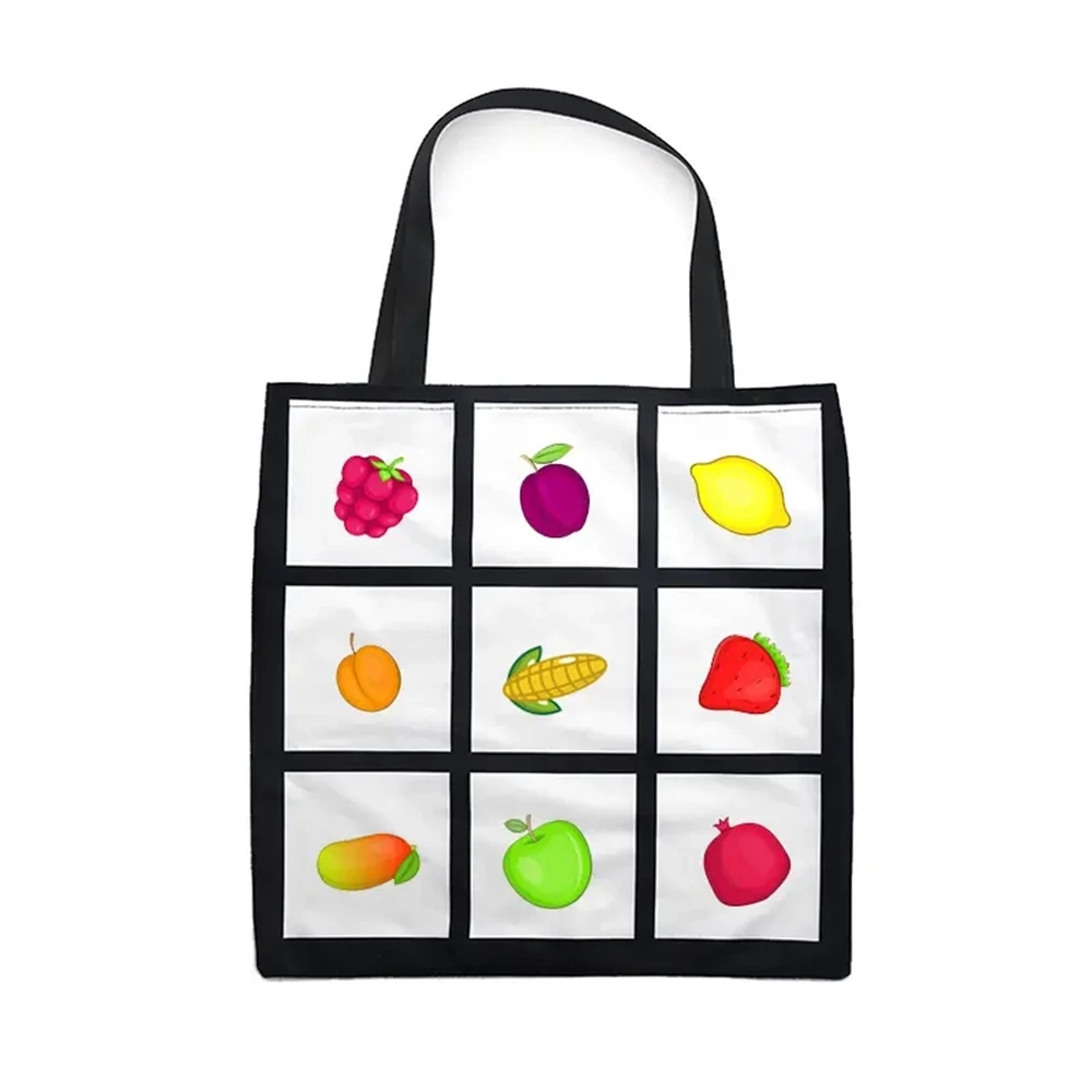 Sublimation Blank 6 9 Panel Tote Grocery Bag For Diy Photo Print Shopping Bag Handbag For Gift