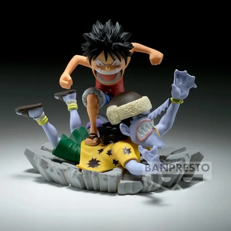 ของแท้จาก BANDAI Banpresto ONE PIECE มังกี้ ดี ลูฟี่ ต่อสู้กับอาร์ลอง PVC 7 ซม. โมเดลตัวละครอนิเมะ ของสะสม ของเล่น ของขวัญ มีสินค้าในสต็อก