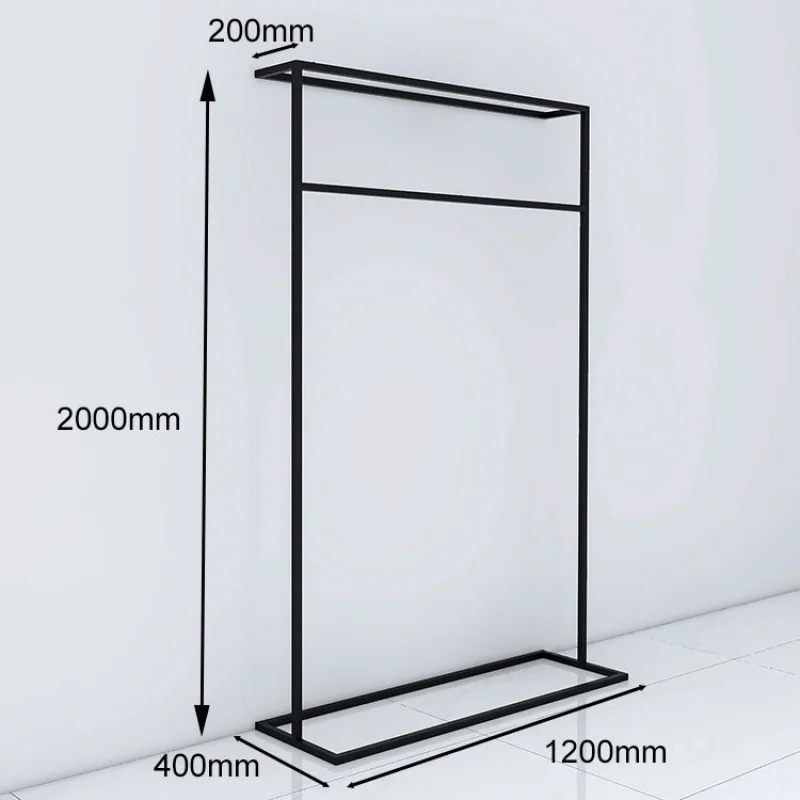 custom，Customized Black Retail Menswear Clothes Shop Wall Hanging Rack Trousers Jeans Pants Suits Display Racks Stands