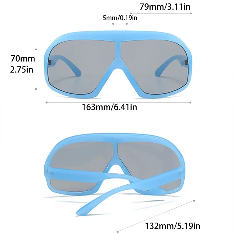 Брендовые дизайнерские солнцезащитные очки в стиле панк большого размера Y2K для женщин и мужчин, модные солнцезащитные очки, модные винтажные роскошные женские очки в большой оправе