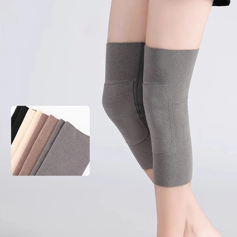 1 Pair New Warm Knee Pads Pocket Elasticity Leg Protectors Cold Proof Winter Gift Knee Protector