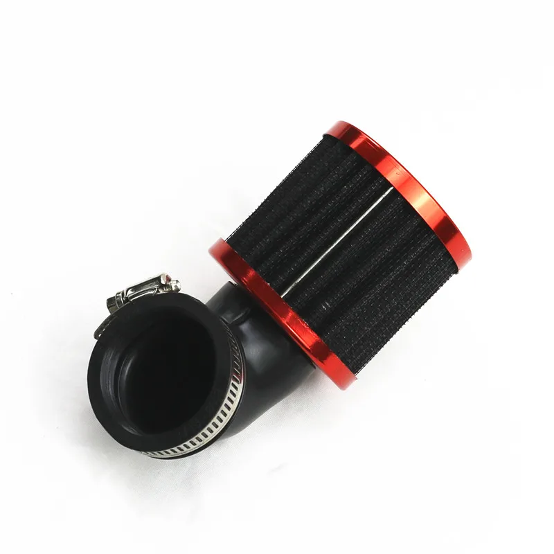 45-48mm Red Right Angle Air Filter Cleaner Off Road Bike Dirt