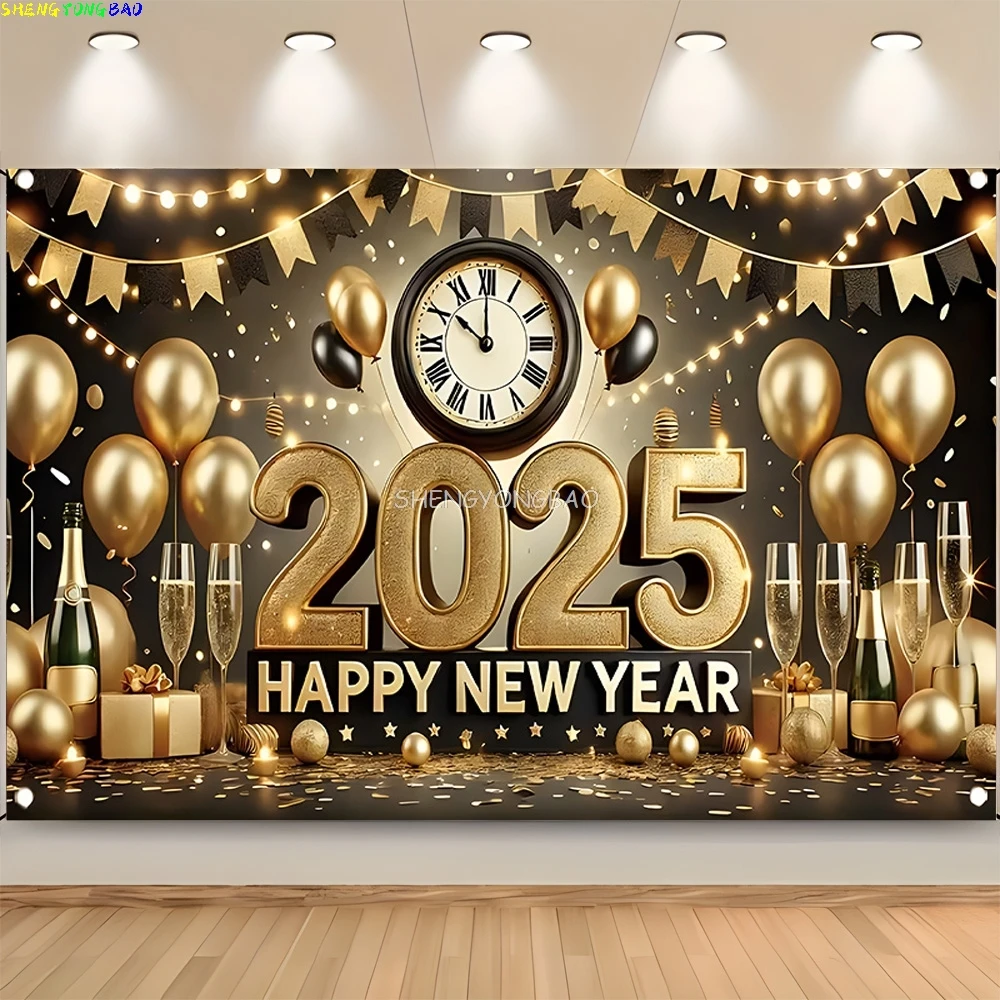 Christmas Tree Flower Wreath Wooden Gift Photography Backdrop Window Snowman Cinema New Year Background Prop DS-02