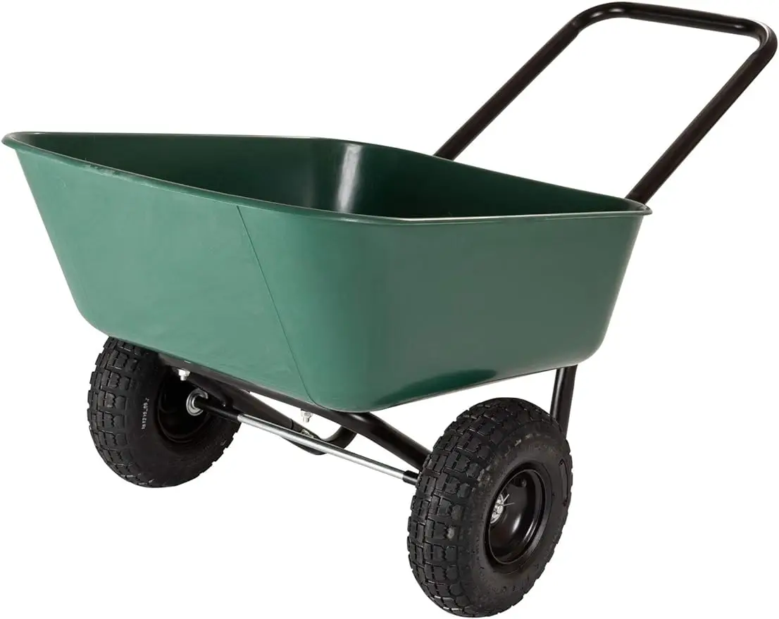 70019 Garden Barrow Dual-Wheel Wheelbarrow/Garden Cart Easy to assemble A garden cart for easy transportation Easy to carryitems