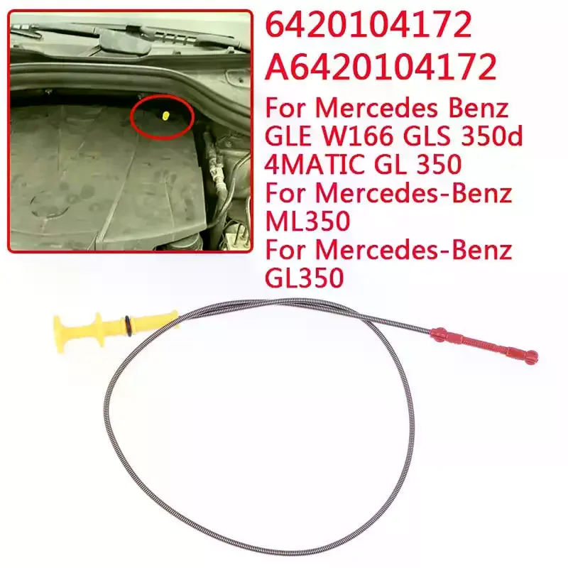 Car Engine Oil Level Dipstick A6420104172 For GLE W166 GLS 350d 4MATIC 2016 GL 350 ML350 Replacement Parts