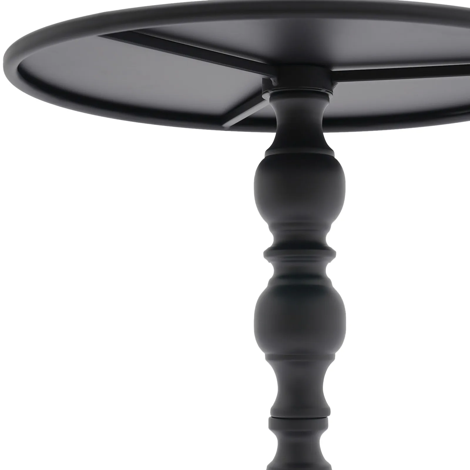 طاولات المقهى، طاولة جانبية مستديرة من الفولاذ الكربوني لبار غرفة المعيشة أو مساحة الأريكة، تصميم صناعي حديث لديكور المنزل #6