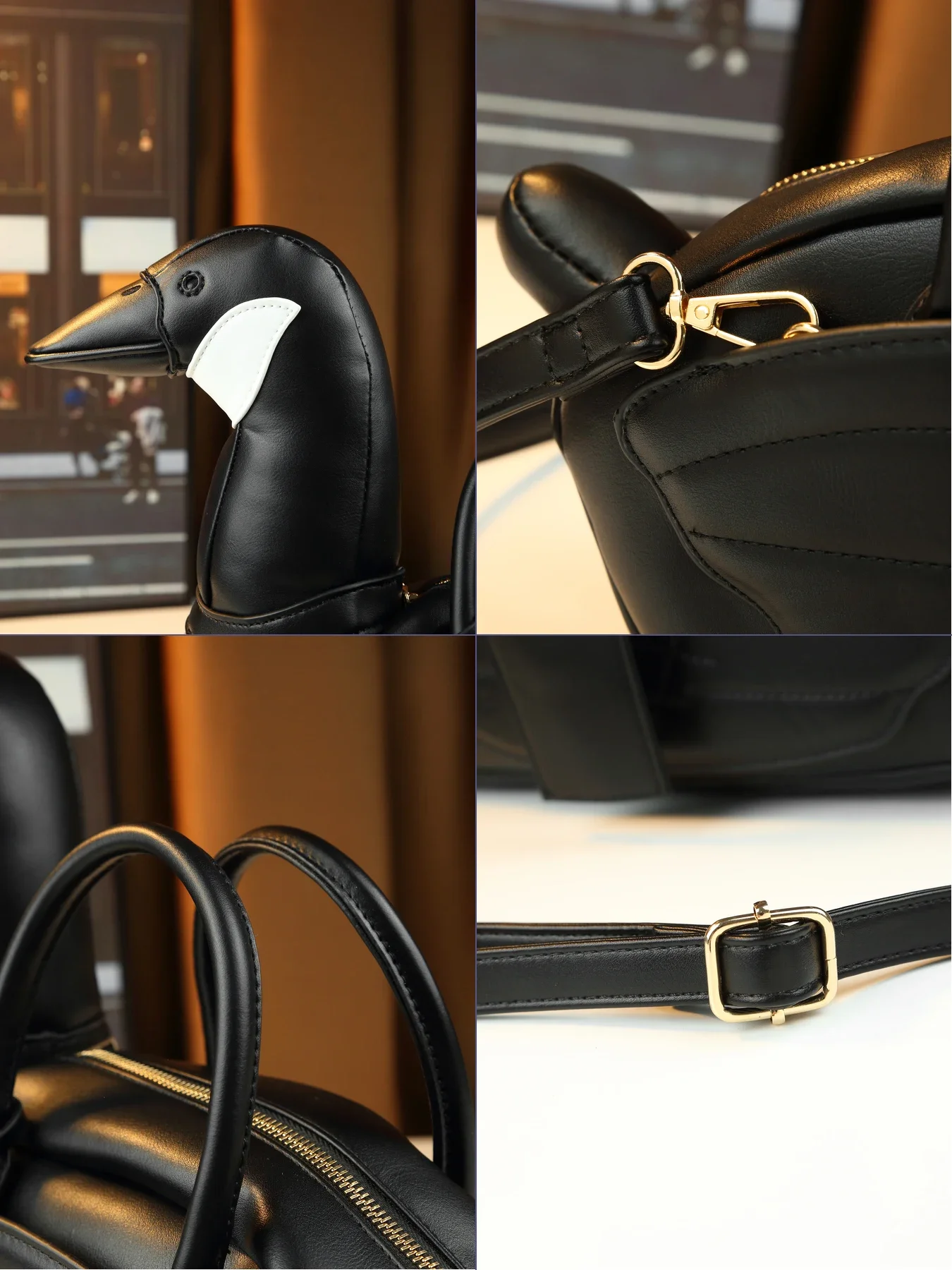 Cross-border new special-shaped bag women's ins style fun cute duck shape creative handbag