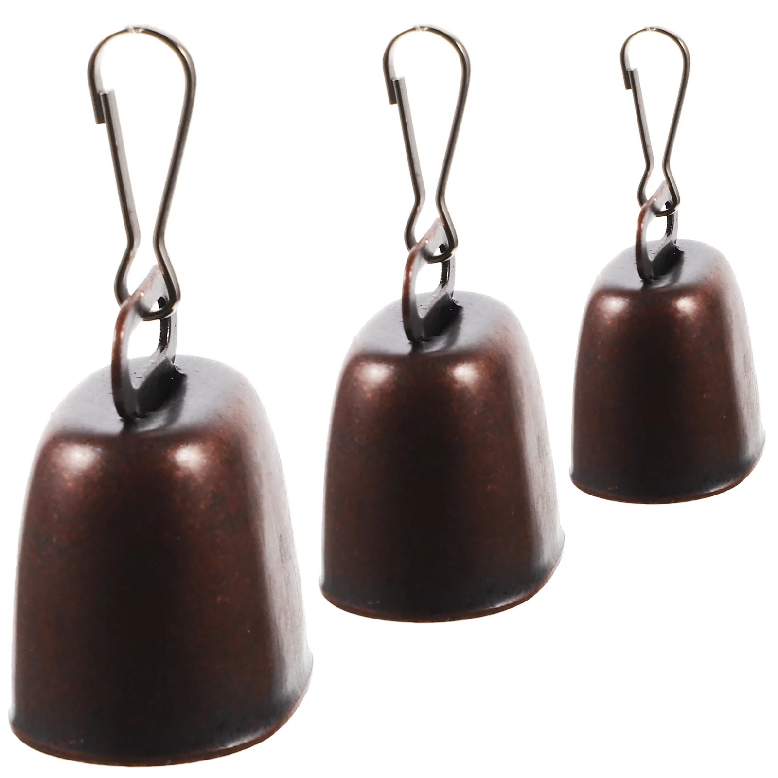 3 Sets The Bell Horse Dog Supplies Small Size Neck Copper Cow Bells for Pets