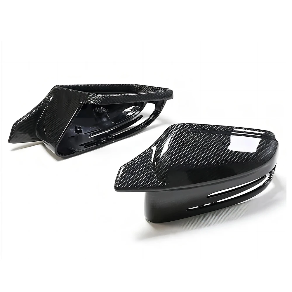 Replacement Rearview Side Mirror Covers Cap For Benzs X204 X156 W218 W117 GLK GLA CLS CLA Class M Style Carbon Fiber Shell