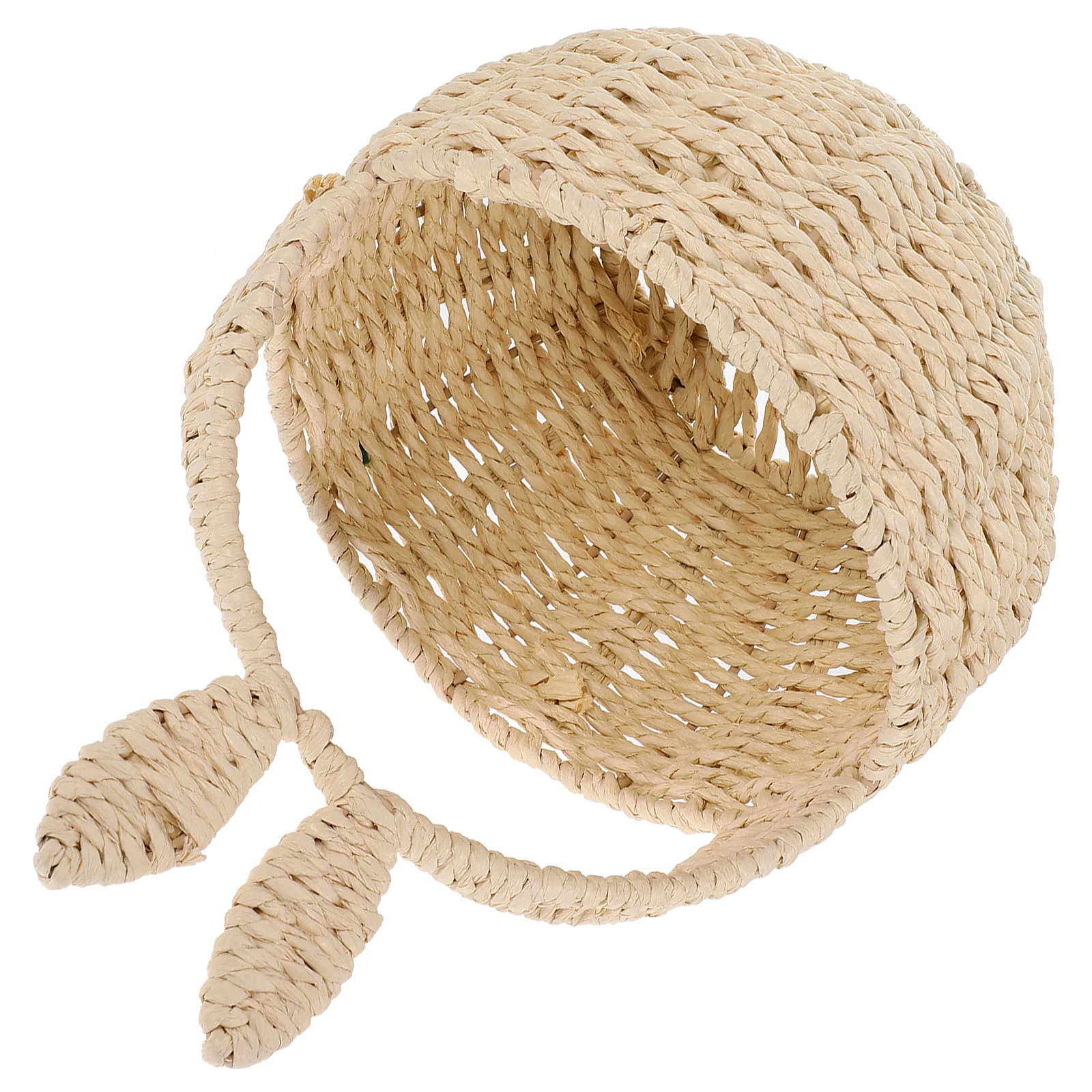 

Bunny Party Favors Rabbit Ears Basket Imitation Rattan Baskets Bread Wicker Woven