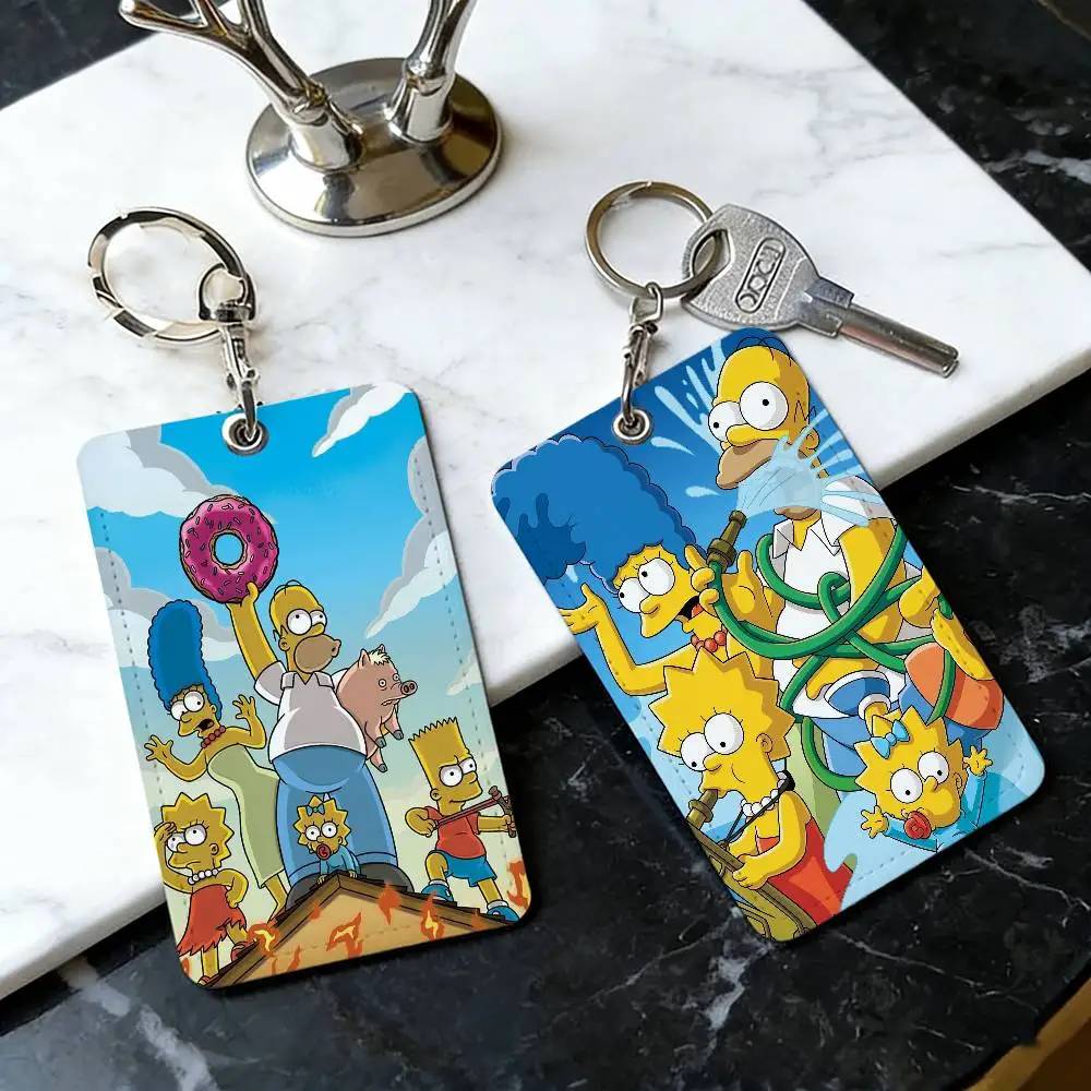 

Держатель для карт с изображением мультяшных Симпсонов, аксессуар для больничных документов, подарок