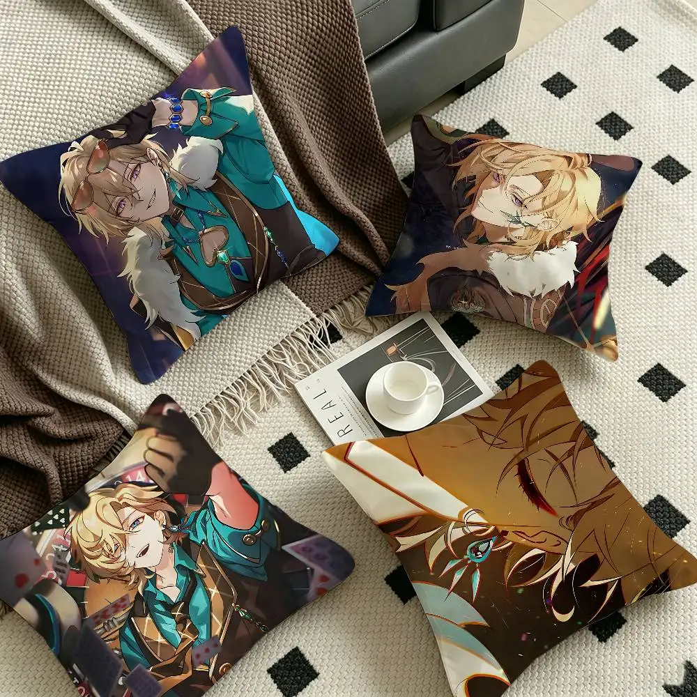 Game Honkai Star Rail aventurine Pillow Gifts Home Office Furnishings Bedroom Sofa Car Cushion Cover case 45x45cm