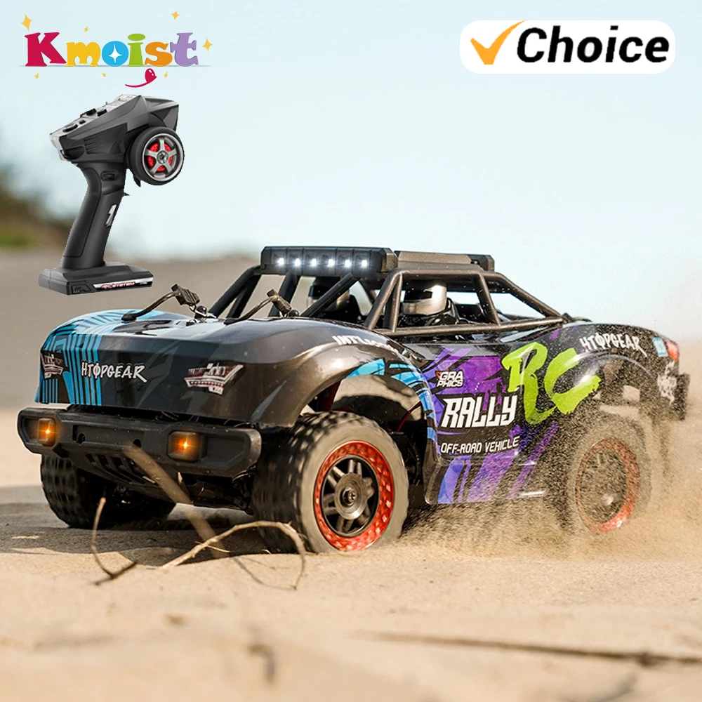

Remote Control Car 2.4G 4WD Off-road Vehicle 1/18 Full Scale Short Card Model Children's Remote Control Toys for Boys Xmas Gifts