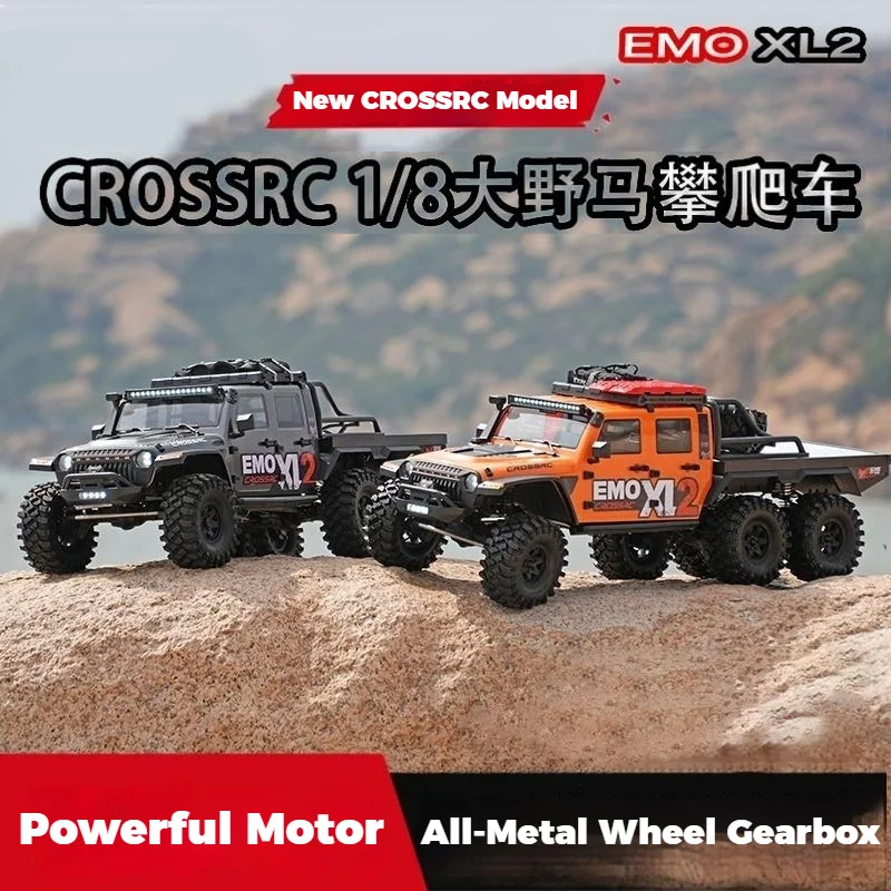

CROSSRC EMO XL2 Big Mustang Бесщеточный 6X6 Пульт дистанционного управления Электрический альпинистский внедорожник 1:8 Дифференциальный замок с шестью драйверами