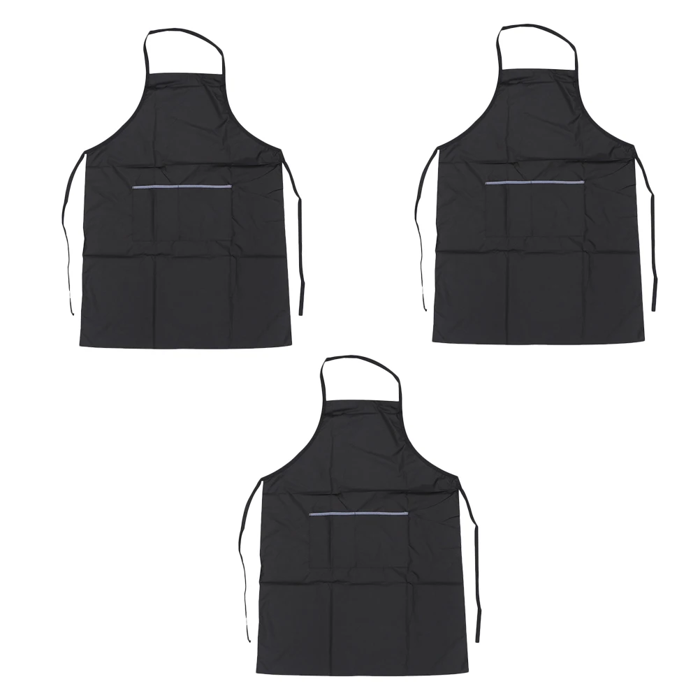 

3 Pcs Waterproof Apron Polyester Hairdresser Salon Supplies Sleeveless Barber Easy Wear Adjustable Neck Strap Home Use