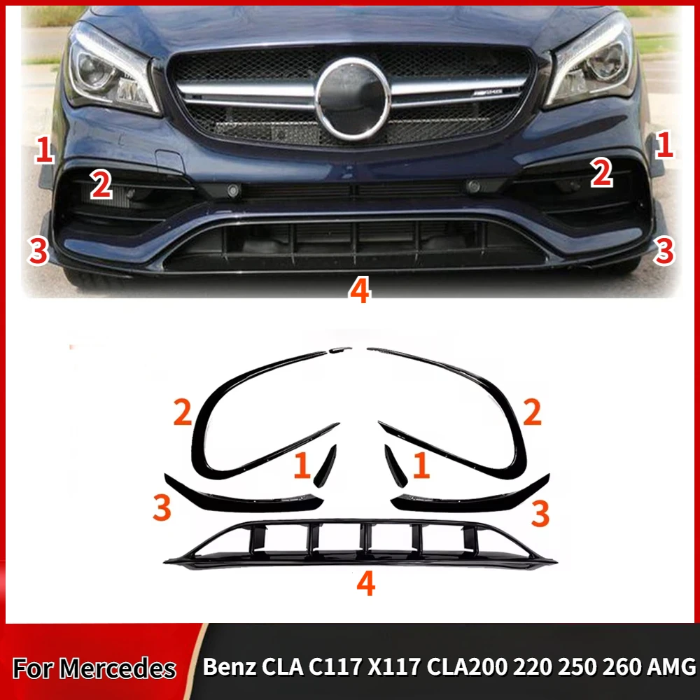 

Решетка противотуманной фары для Mercedes Benz CLA C117 X117 CLA200 220 250 260 AMG 2015-2018