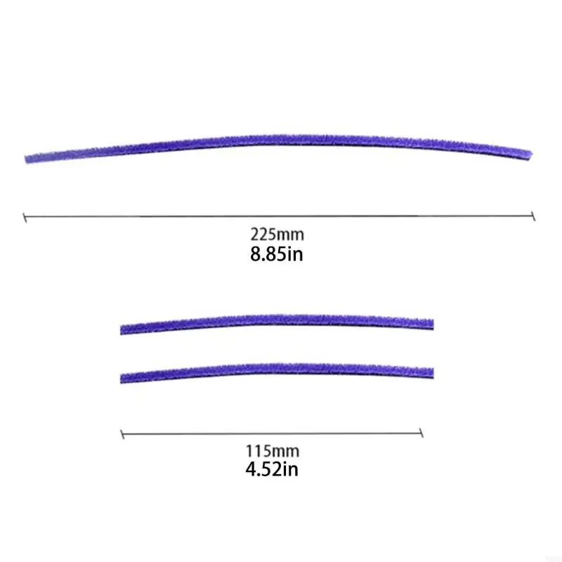 ユニバーサルホイールバキュームクリーナーブラシストリップ柔らかい毛アタッチメントフロアカーペットクリーニング用の接着エッジストリップn58d