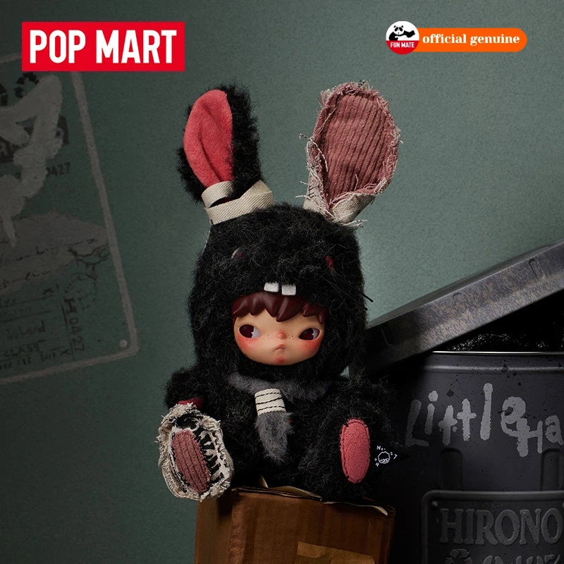 New POP MART Hirono Little Hare Plush Animal Doll Keychain Blind