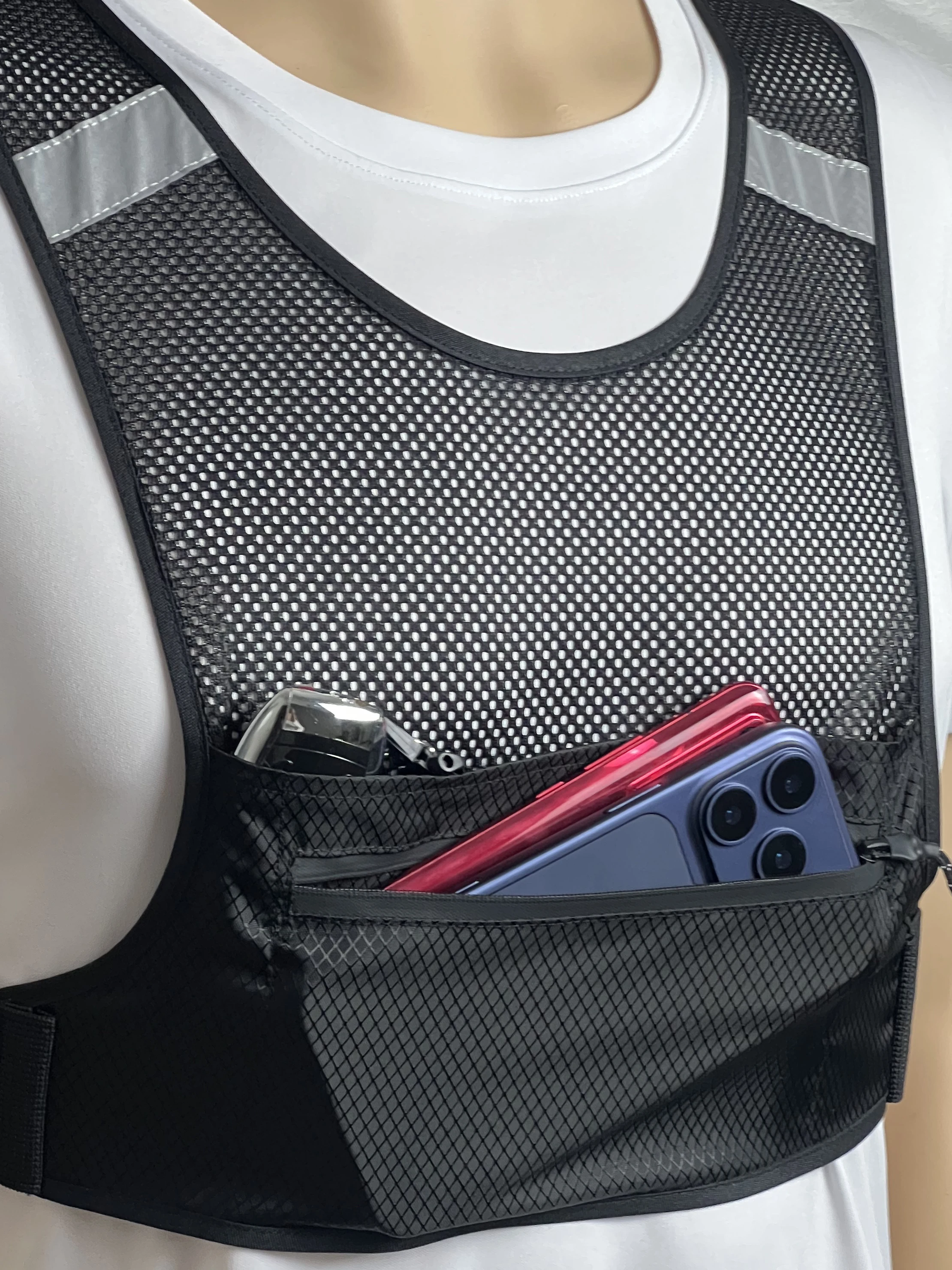 Close-Fitting Waterproof Running Waist Bag for Marathon Fitness Equipment Outdoor Sports Multifunctional Vest Mobile Phone Bag
