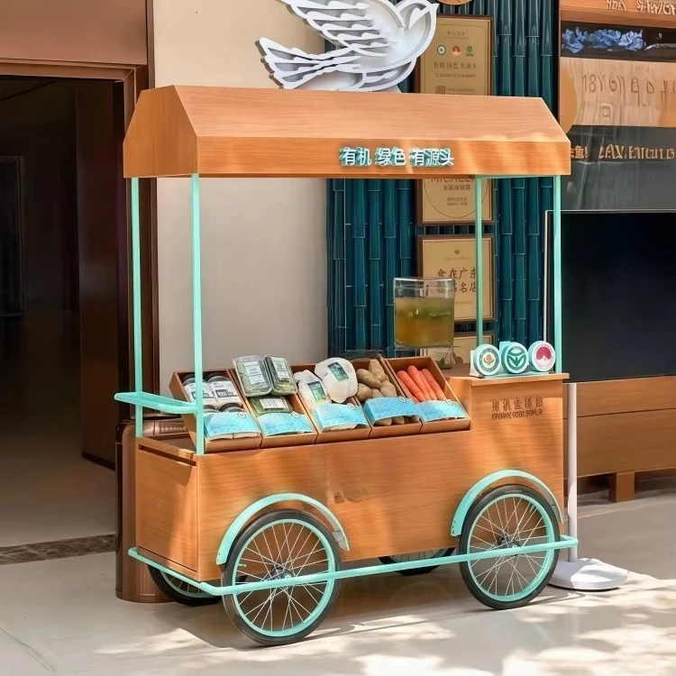 * Custom Four-Wheel Mobile Snack Food Factory's Mobile Food Cart