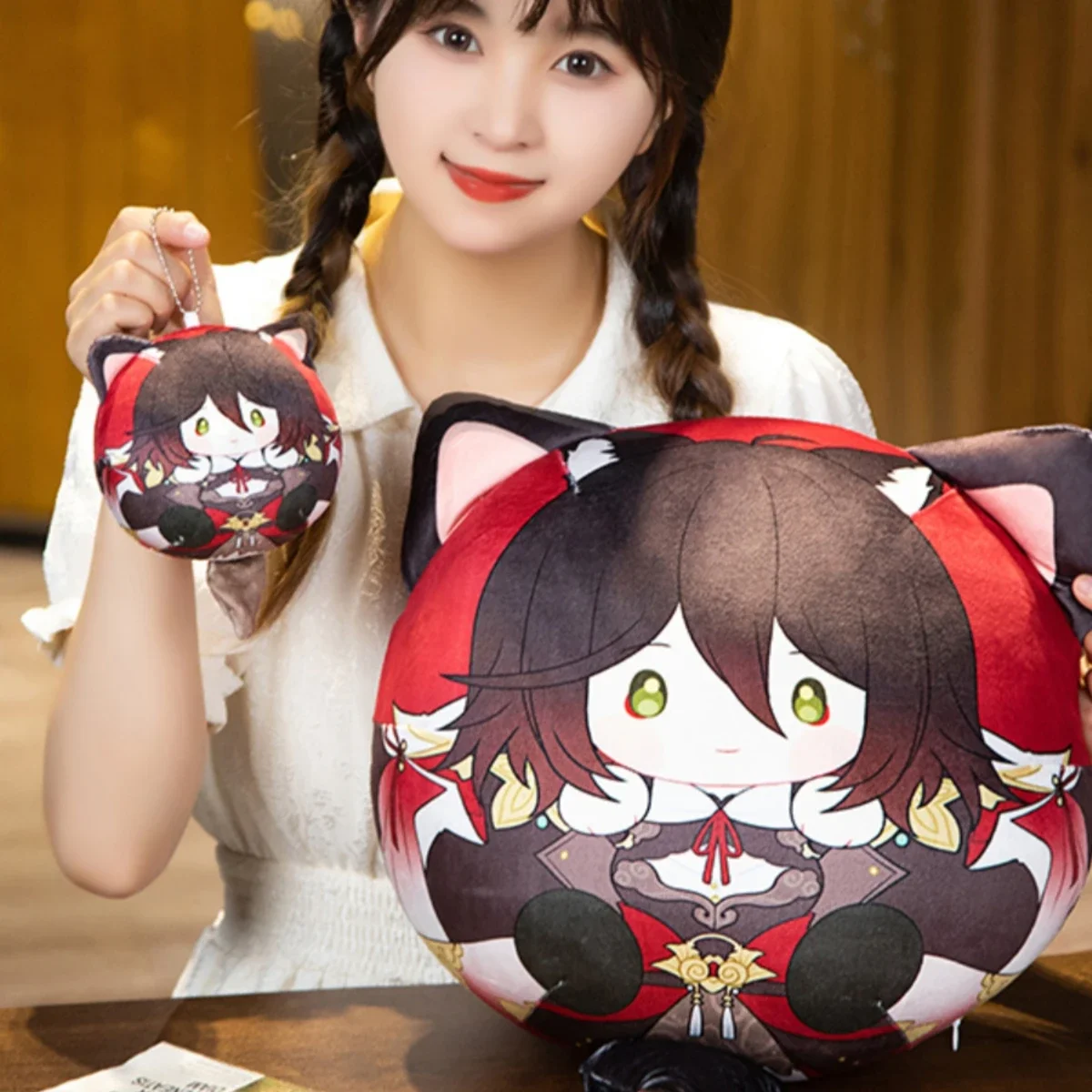 

Anime Honkai: Star Rail Luocha Jingliu Blade Huohuo Aventurine Firefly Dan Heng Kafka Cosplay Fluffy Dolls Back Cushion Pendant