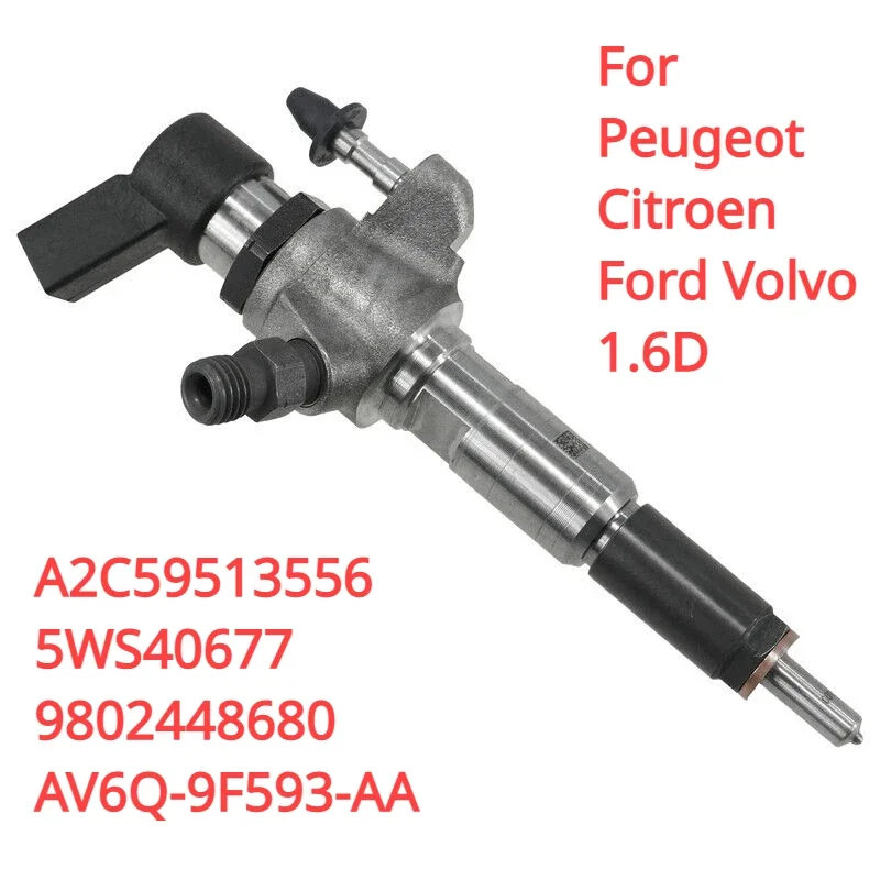 A2C59513556 9802448680 50274V05 New Diesel Fuel Injector For Original VDO Ford Volvo Peugeot Citroen C3 C4 C5 1.6D