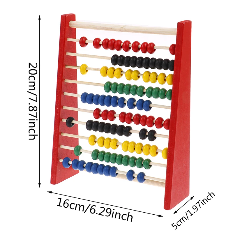 Intelligence Development Wooden Abacus For Kids Mathematics For 3-6 Year Olds Wooden Children\'s Educational Toys