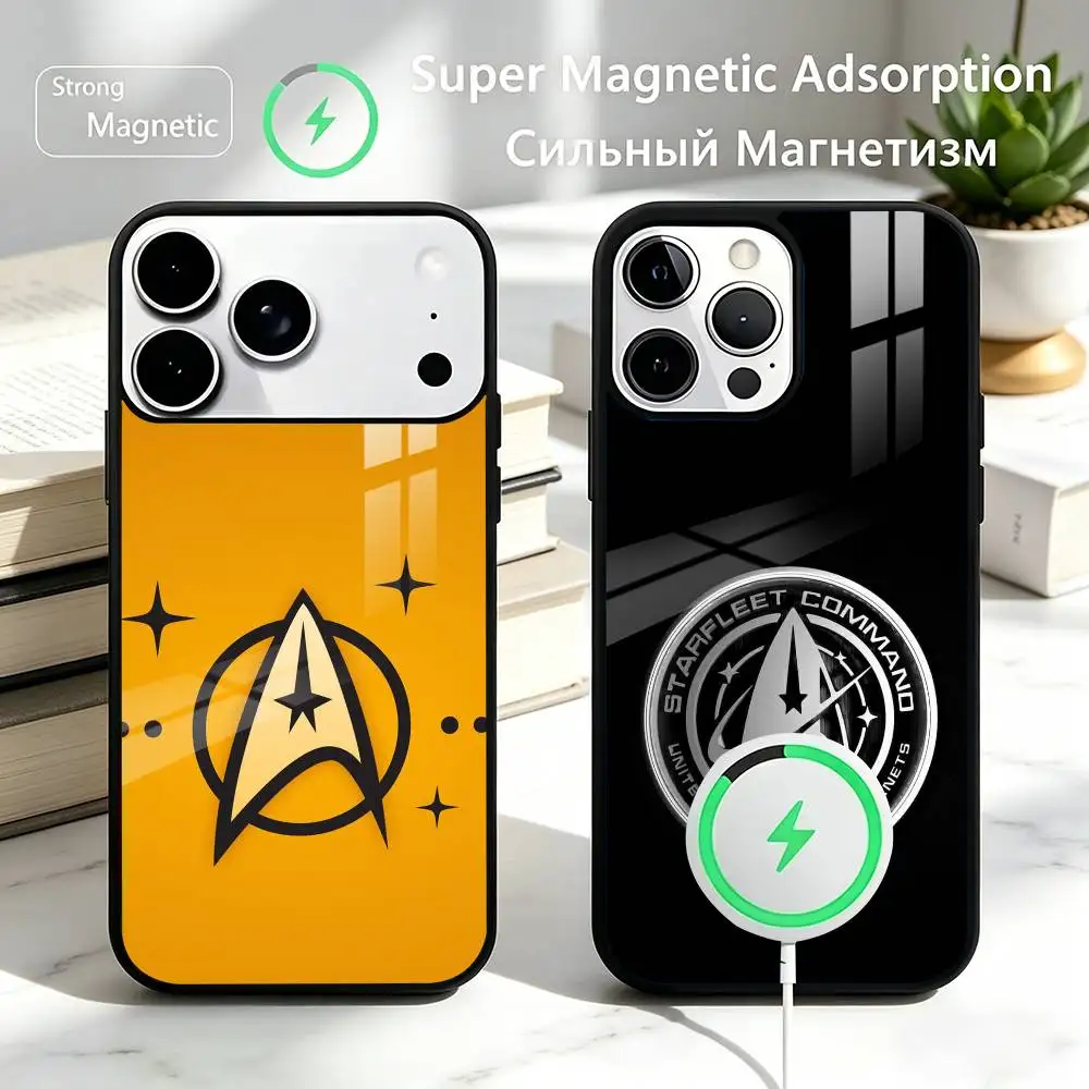 Hot Star T-Trek S-Ship Phone Case For iPhone17,16,15,14,13,12 Plus,Pro Supports Magnetic Wireless Charging