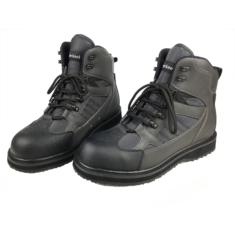 Men's Fishing Wading Boots Breathable Upstream Shoes Outdoor Anti-slip Fly Fishing Waders Rubber or Felt Reef Rock fishing Boot