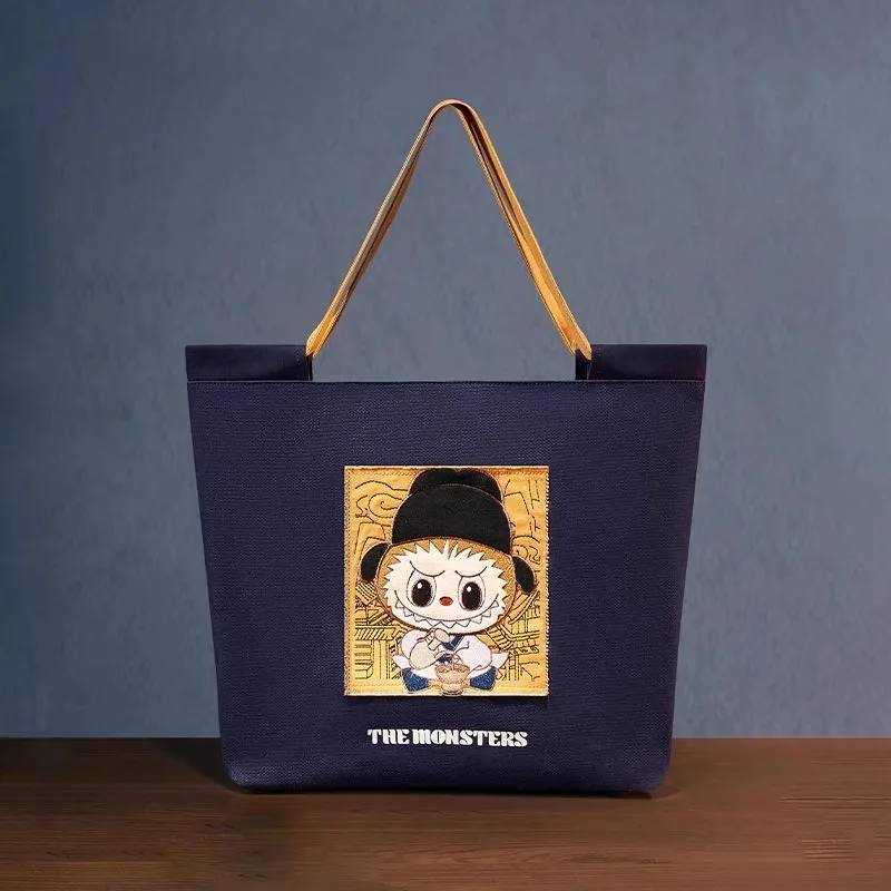 2025 New Labubu The Monsters Come To This Unbridled Series Canvas Bag Girl Cartoon Cute Shoulder Bag Holiday Gifts