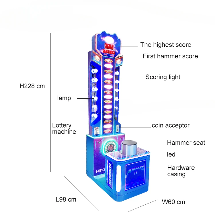 Amusement Arcade Game King Of Hammer II Thunder Prime Game Smart Hammer Simulator Game Machine