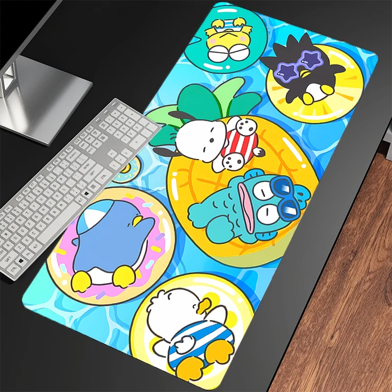 Коврик для игровой мыши Большой коврик для компьютерной геймера S-sanrio специально разработанный коврик для игровой мыши из натурального каучука XXL с запирающимся краем