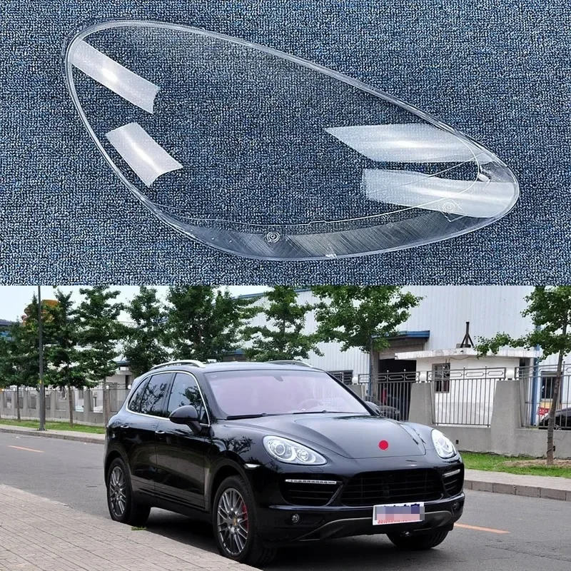 

For Porsche Cayenne 2010-2014 Car Accessories Transparent Headlamp Cover Lamp Shade Headlight Shell Lampshade Lens Plexiglass