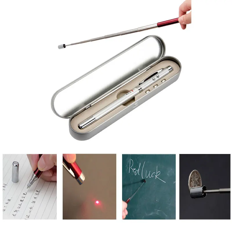 Multifunction Ballpoint Creative Infrared Telescopic Pointer Pen Writing Pen