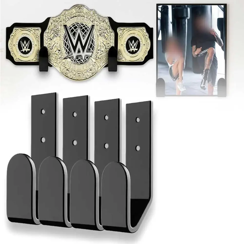 

Wall Mount Display Stand Organizer Holder for Wrestling and Boxing Championship Belts with Horizontal Layout and Robust Build