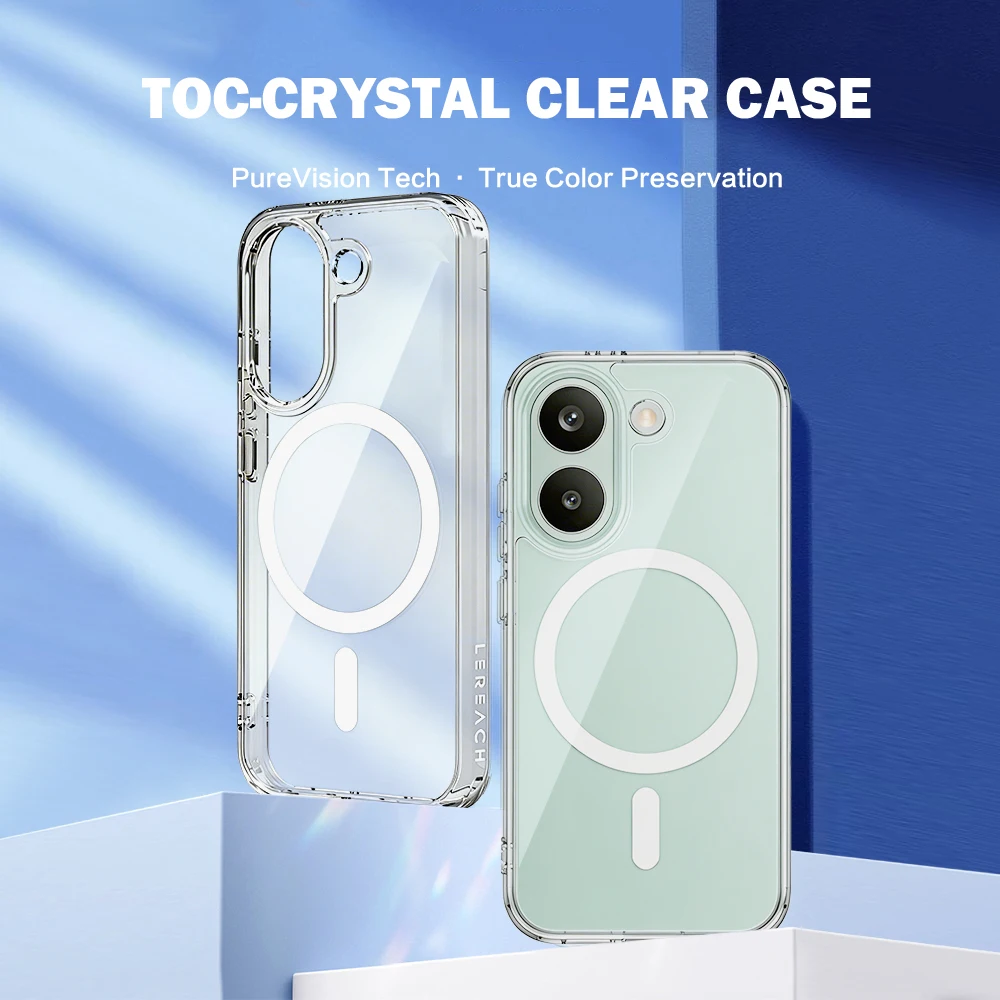 Für Poco X8 Pro Hülle Magnetische Hartschale TPU+PC Transparente Sturzsichere Handyhülle für Poco X8 Pro – Detail 1