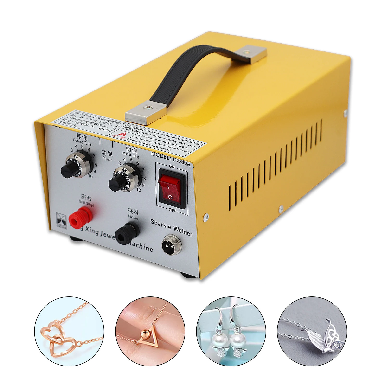 30A Pulse Sparkle Spot Welder 200W Jewelry Welding Machine Gold Silver Platinum  Jewelry Spot Welder Electric Soldering Machine