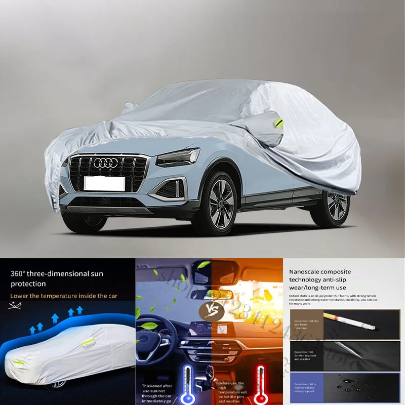 For Audi Q2L Auto Anti snow Anti dust Anti uv Anti peeling paint And Anti Rainwater 210t car cover Car cover protection 