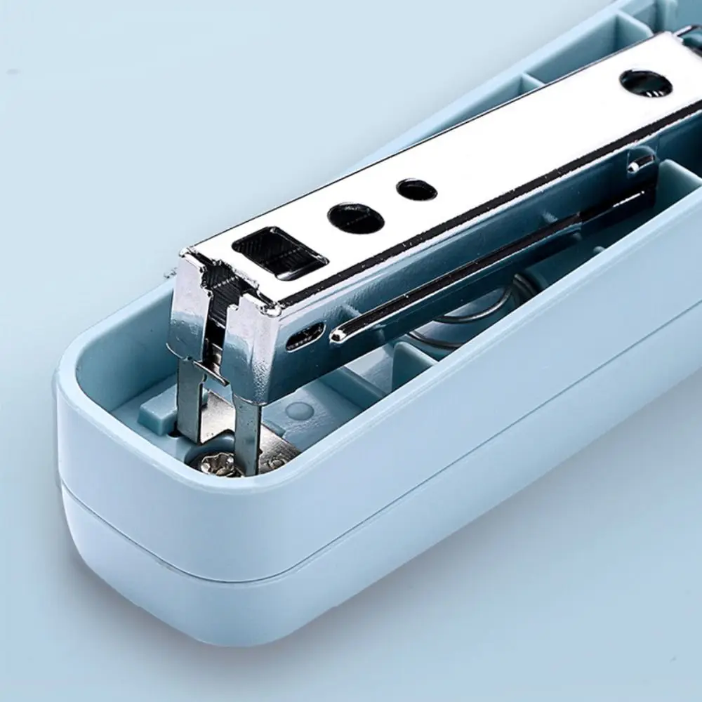 Portable Metal Stapler Use 24/6 26/6 Staples 360 Degree Rotary Long Stapler Effortless Bookbinding Machine School Office