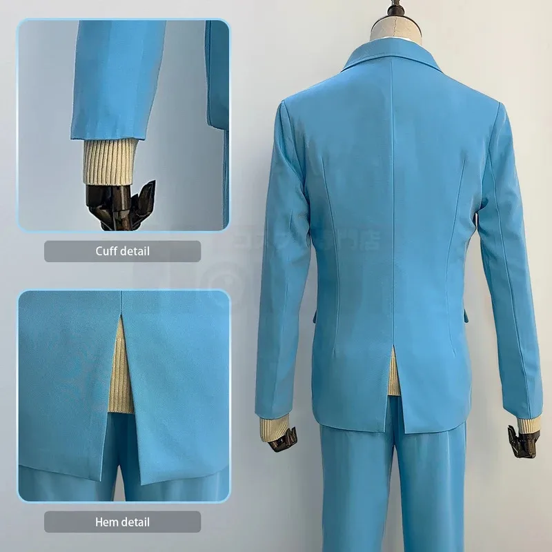 HOLOUN Skip and Loafer Anime Shima Sousukee Costume Cosplay Uniforme scolastica Abito blu Camicia Pantaloni Maglione Cravatta Regalo da indossare ogni giorno