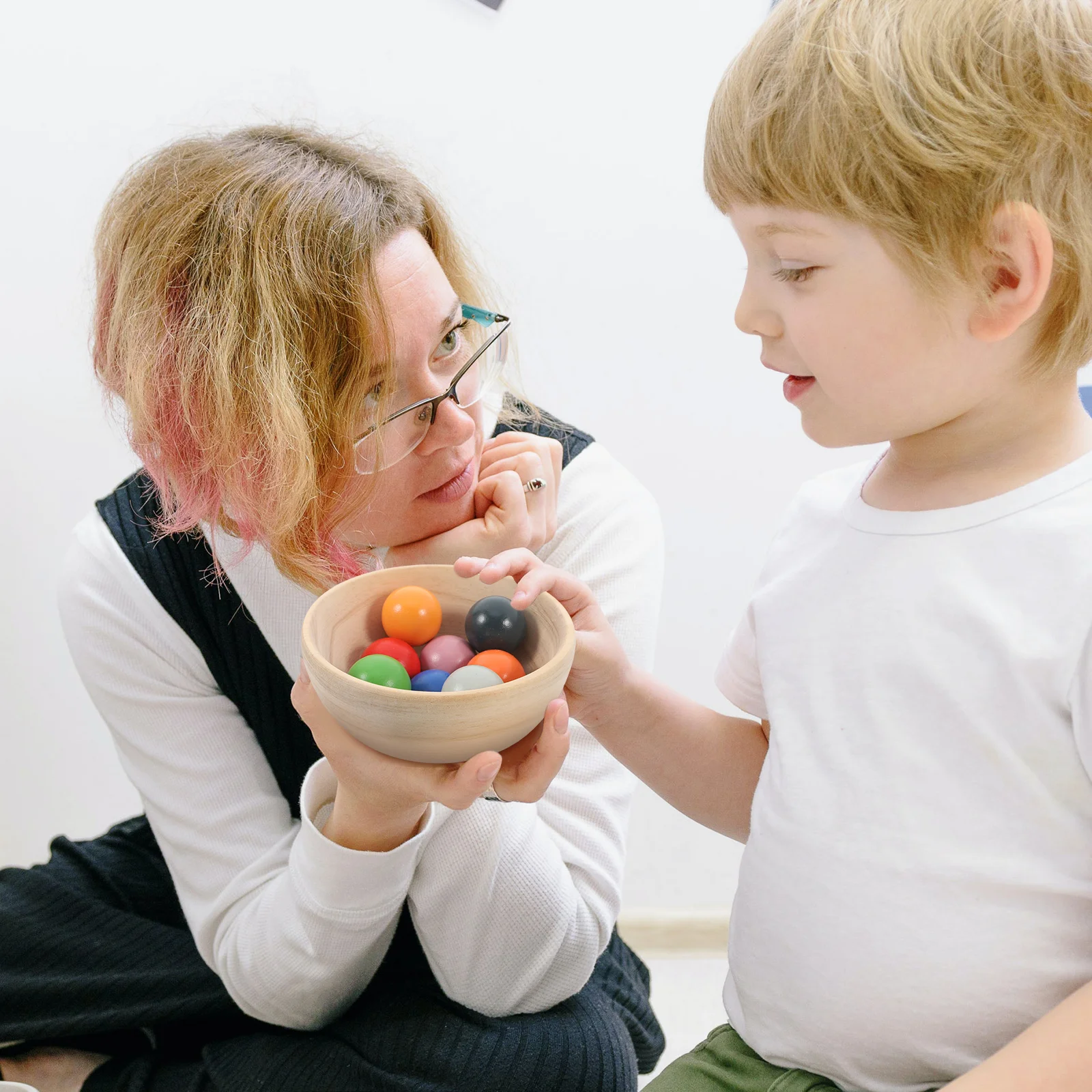 Pelota básica para bebé, juguete con cuentas, juguetes para niños, conteo de colores, clasificación, juguete apilable para niños