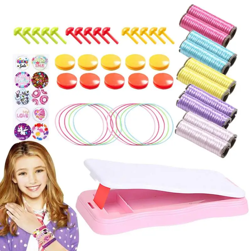 Set di arti e mestieri per ragazze Kit per la creazione di braccialetti con corde di amicizia giocattoli per bambini regali di compleanno e natale ragazze bambini