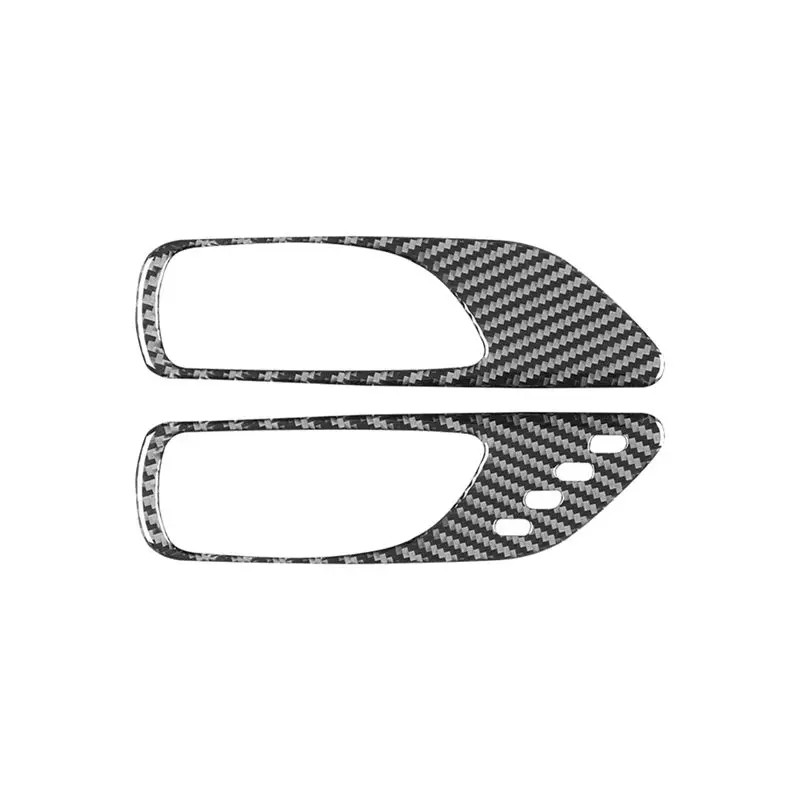 Durable-For Lexus RC 2015-2020 RC200T RC300 RC350 Carbon Fiber Inner Door Handle Cover Trim Accessories