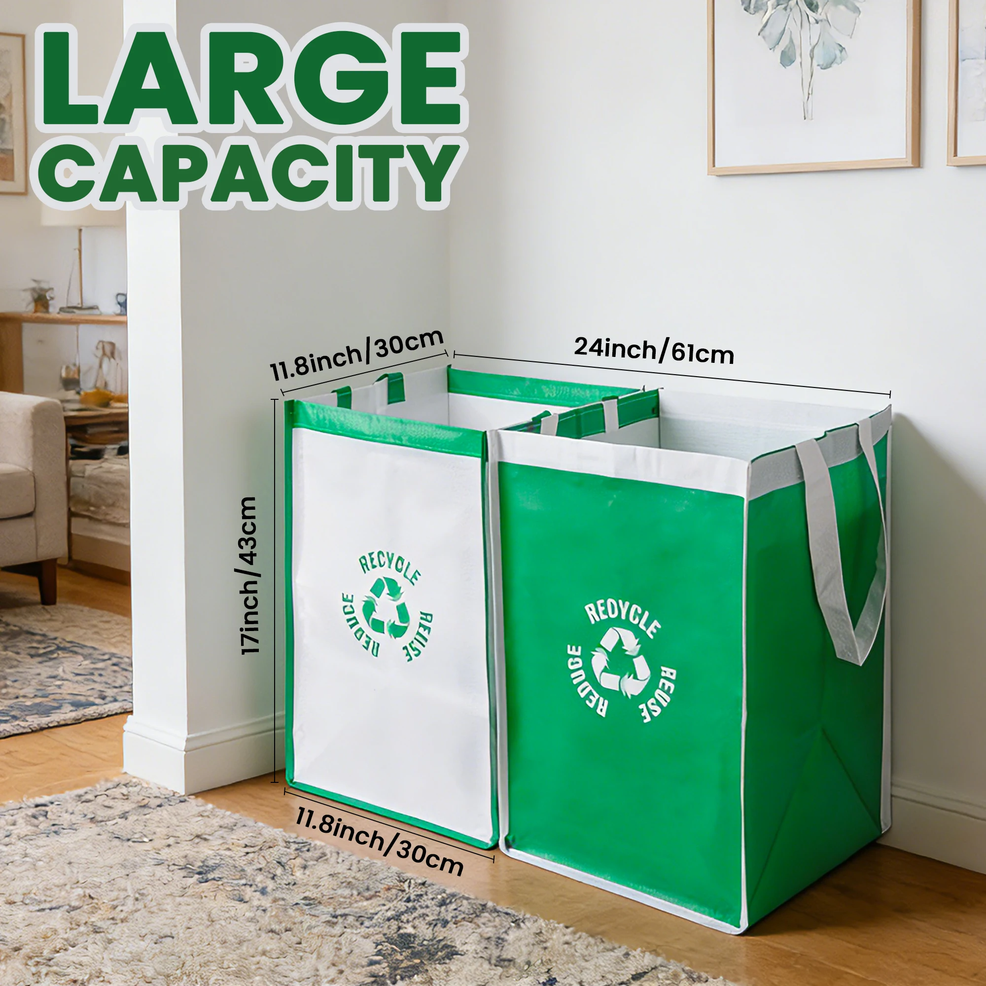 2Pcs Recycle Waste Bag for Kit - đánh giá và giá Commercial Kitchen Bin