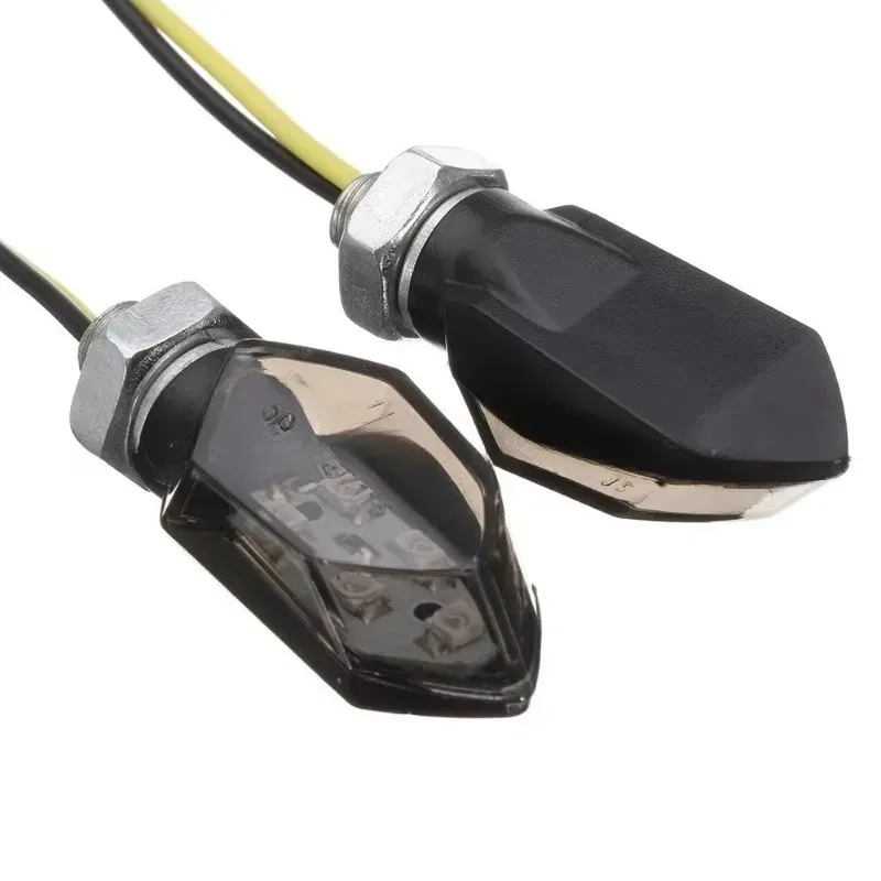 

Мотоциклетный мини-универсальный светодиодный светильник для мотоцикла, янтарный мигающий светодиодный индикатор для светодиодного указателя поворота, 2 шт., супер яркий